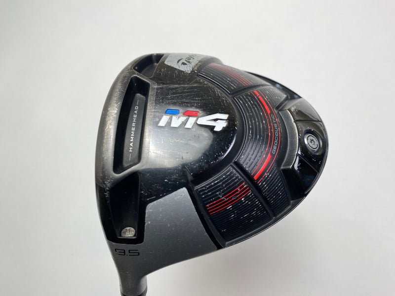 Taylormade M4 Driver 9.5* Fujikura Atmos 5s Stiff Graphite Mens LH