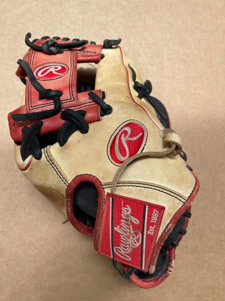 Used Rawlings Pro Preferred Right Hand Throw infield Baseball Glove 11.75"