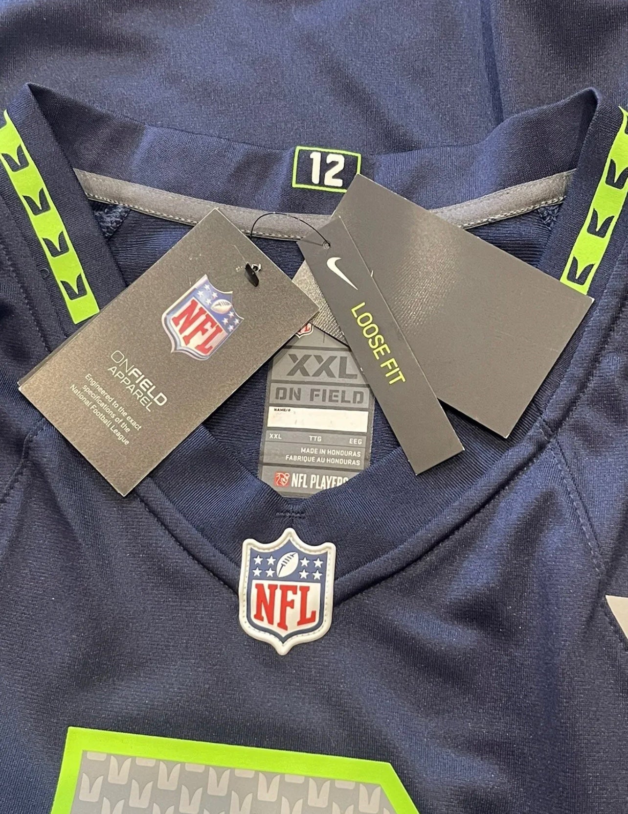 Seattle Seahawks 12 Fan Jersey- 2XL for Sale in Covington, WA