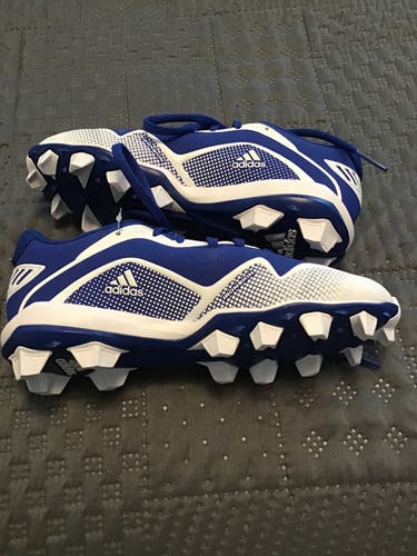Blue New Size 4.5 Molded Cleats Adidas Low Top Icon