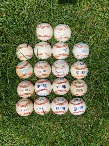 Used Tee Ball Baseballs 18 Pack - Excellent Condition