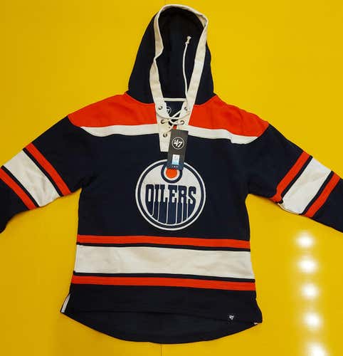 NEW CONNOR MCDAVID OILERS 47 Brand Lacer Jersey Hoodie (9FALACPA-29CM)
