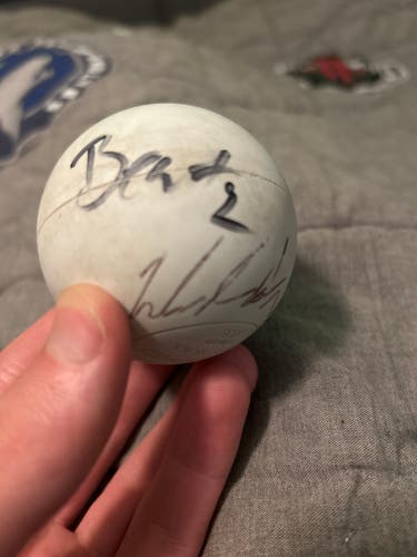 Lacrosse Ball Signed By Multiple Former Unc Lacrosse Players