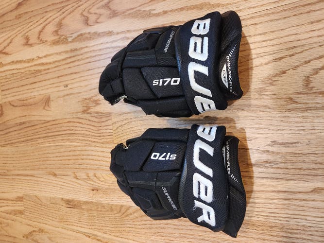 Used Bauer Supreme S170 Gloves 10"