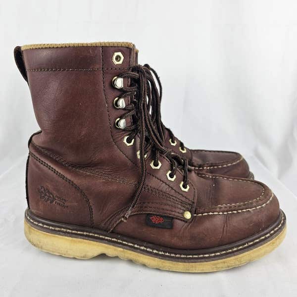 Field N Forest USA Brown Leather Lace Up Mens Work Hunting 