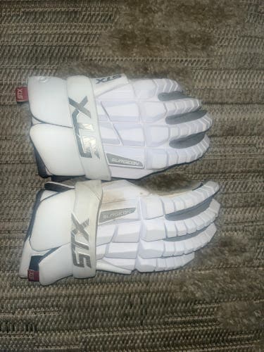 Used STX Large Rzr Lacrosse Gloves