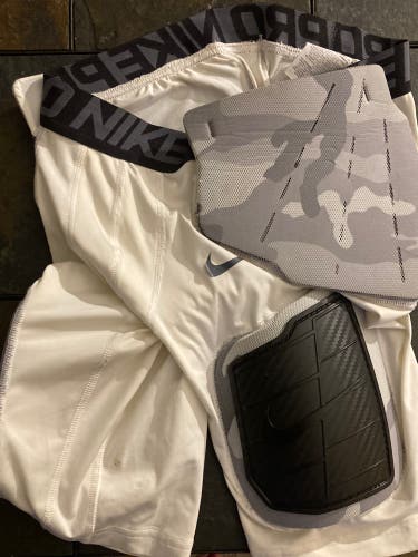 Nike Football Large Pro Combat Padded Compression Shorts