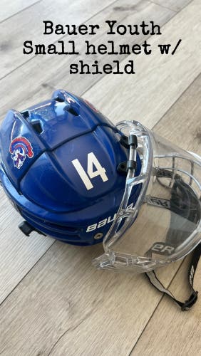 Bauer hockey helmet youth With Clear Shield