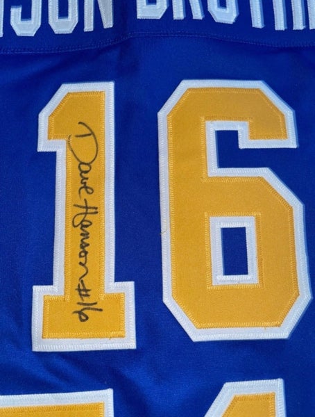 Hanson Brother Signed White Hockey Jersey with Old Time Hockey