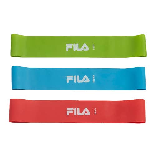 FILA Mini Loop Exercise Bands - 3 Pack