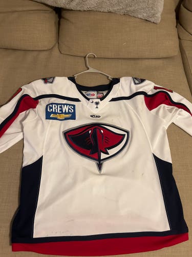 White Used Men's Athletic Knit Jersey