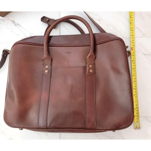 HIGH QUALITY! Satchel & Page Premium Italian Leather Executive