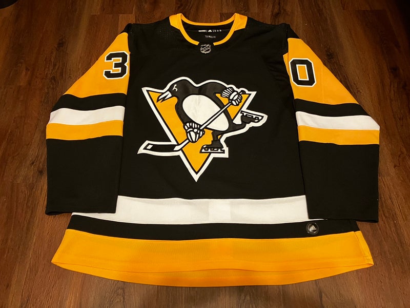 Pittsburgh Penguins NHL Vintage CCM Team Worn Practice Jersey Fight Strap