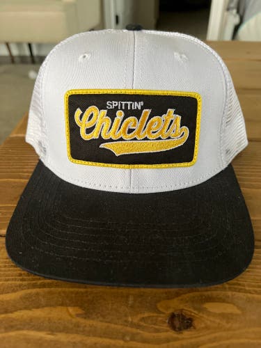 Spitting chiclets snap back hat