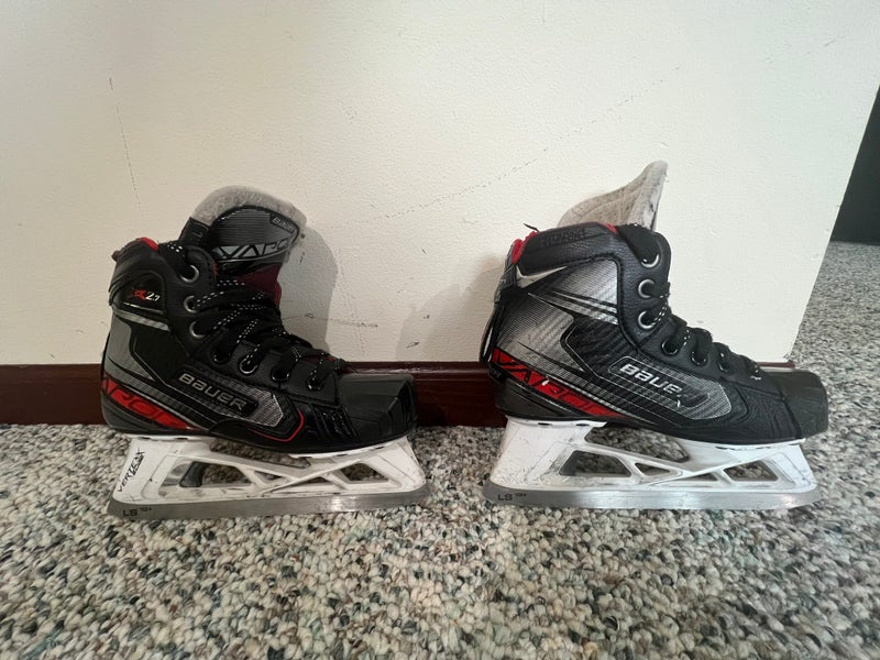 Used Bauer Size 1.5 Vapor X2.7 Hockey Goalie Skates