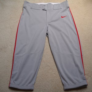 *New With Tags* Men's Nike High Baseball Pants - Grey and Red