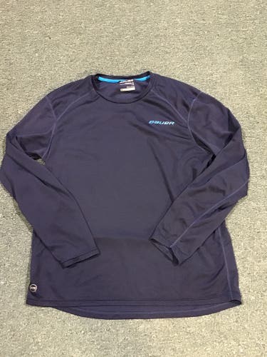 Used Navy Bauer Base Layer Large