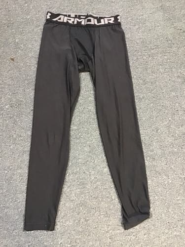 Used Black Under Armour Compression Pants Believed To Be Large