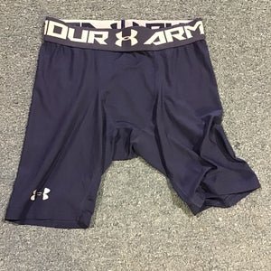 Used Blue Under Armour Compression Shorts Large