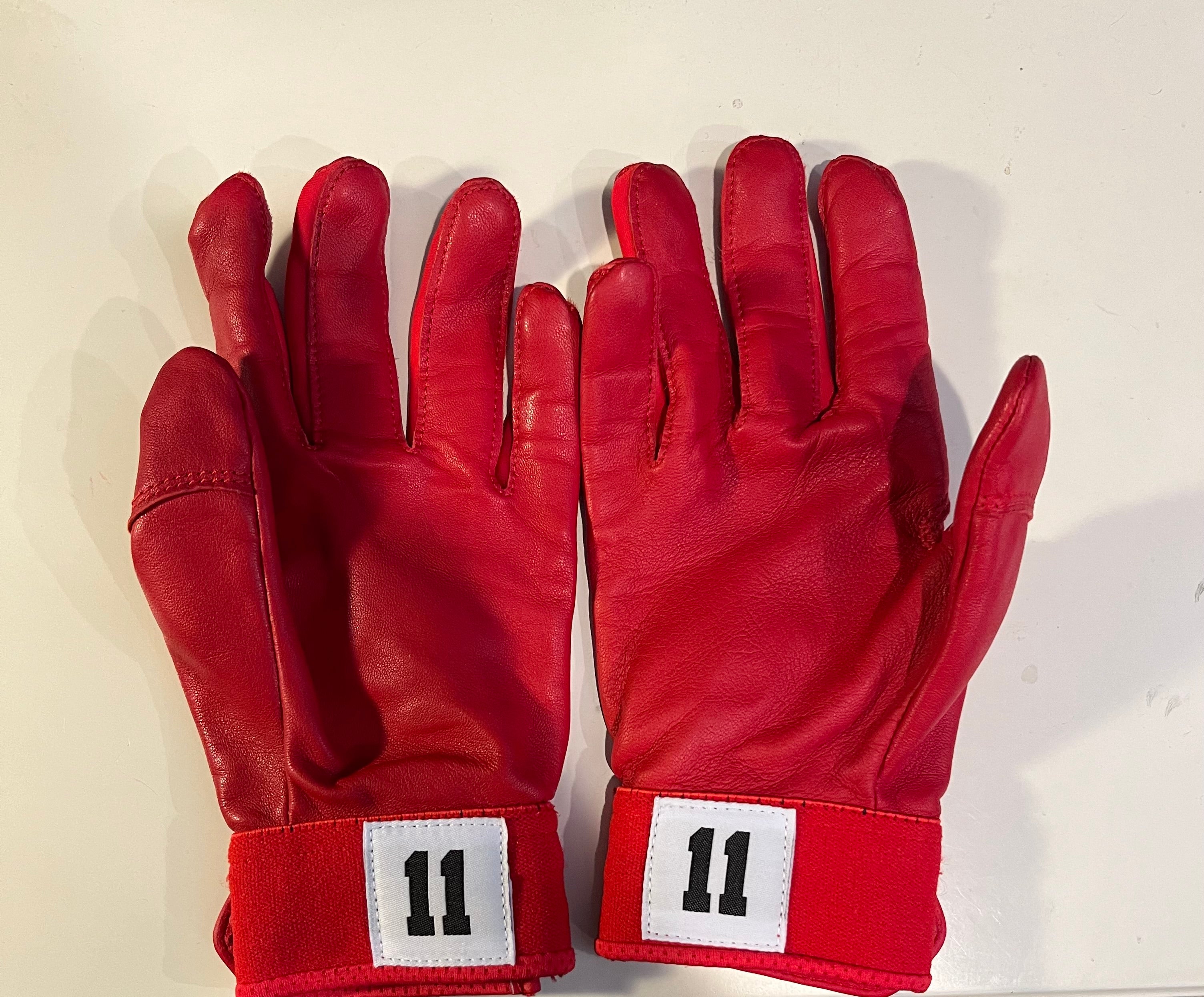 Jimmy Rollins Signed Game Worn Batting Gloves