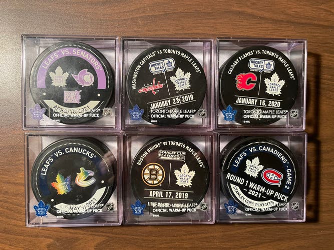 Toronto Maple Leafs Warm-Up Pucks