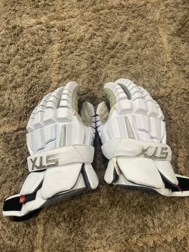 Used STX Large Surgeon RZR Lacrosse Gloves