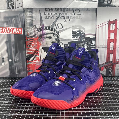 Adidas James Harden Vol. 6 Drew League Purple Mens Sz 13  Basketball  44 Points