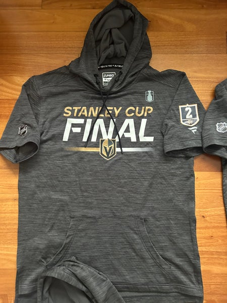 Zach Whitecloud 2 Player ISSUE Vegas Golden Knights Fanatics Authentic Pro SS Hoodie L Finals