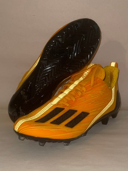 Adidas adizero collegiate yellow football cleats