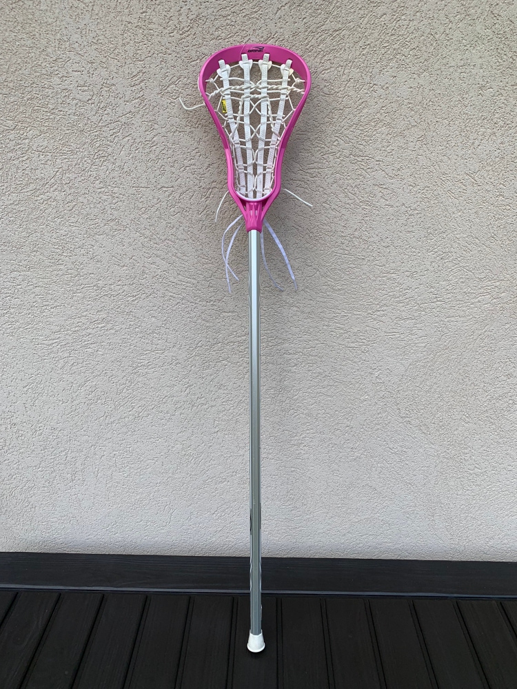 Brine Vibe Complete Lacrosse Stick w/ Pink Head • 42”
