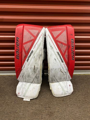 Used Large Bauer Supreme S170 Goalie Leg Pads
