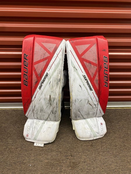 Used Large Bauer Supreme S170 Goalie Leg Pads