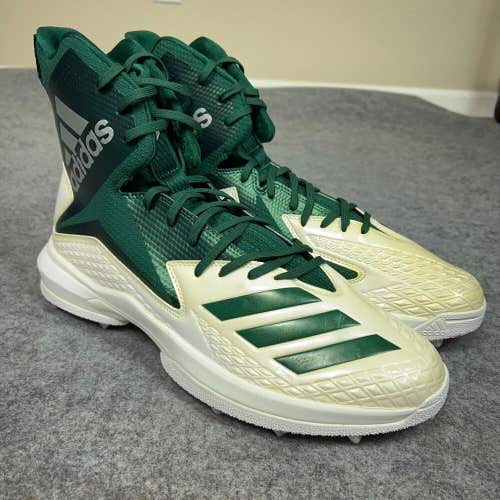 Adidas Mens Football Cleat 14 White Green Shoe Freak High Sport Pair Lineman A1