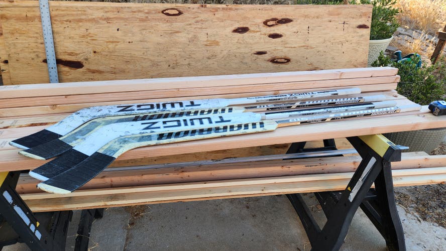 Four 25" foam core sticks