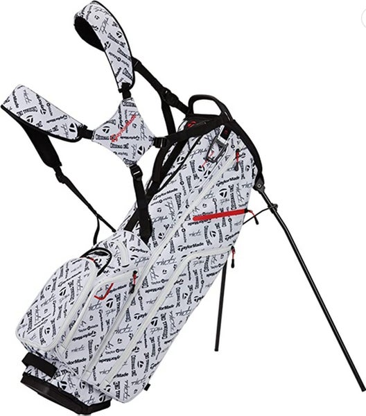NEW 2023 TaylorMade Flextech Crossover Prints Icon White 14 Way Stand/Carry Bag