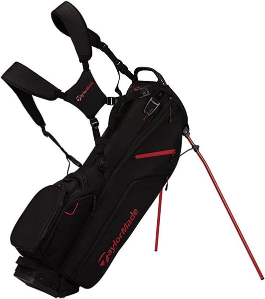 NEW TaylorMade Flextech Crossover Black/Red 14 Way Golf Stand Bag