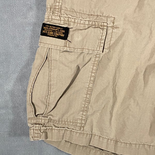 Ralph Lauren Polo Jeans Company Cargo Shorts Mens 38 Military