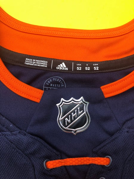 Size 52 Men's Adidas Edmonton Oilers.Third Adidas PrimeGreen SR