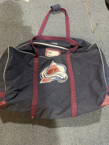 Used Navy Colorado Avalanche Gerry Cosby Player Carry Bag