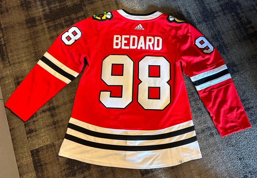 Connor Bedard Stitched Chicago Blackhawks Adidas Hockey Jersey- Men's Large  52