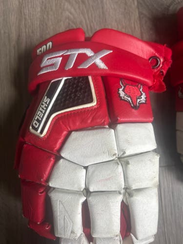 Used Marist STX Goalie 500 Lacrosse Gloves