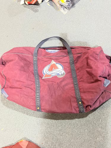 Used Maroon Gerry Cosby Colorado Avalanche Goalie Bag