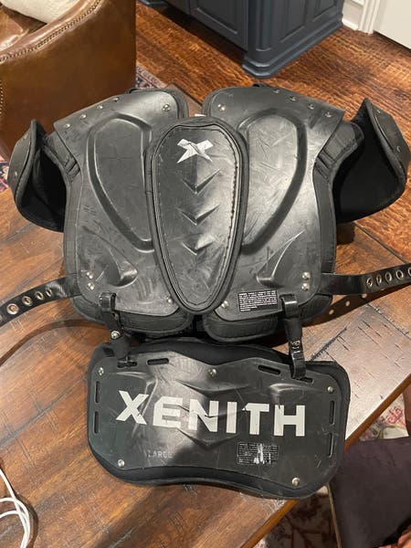 Used Youth Large Xenith Fly Shoulder Pads (Size L) with Back Plate