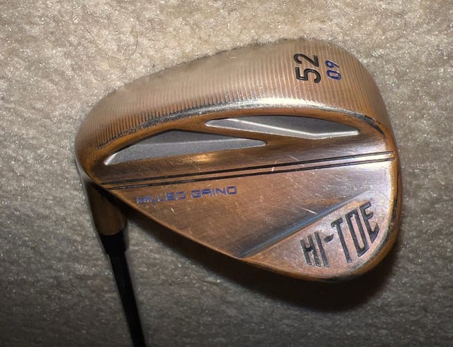 Men's Left Hand Regular Flex Steel Shaft Milled Grind Hi-Toe Wedge