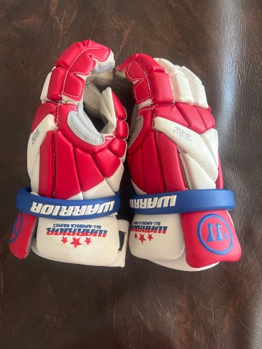 Warrior all America Games Gloves Used 1 Time