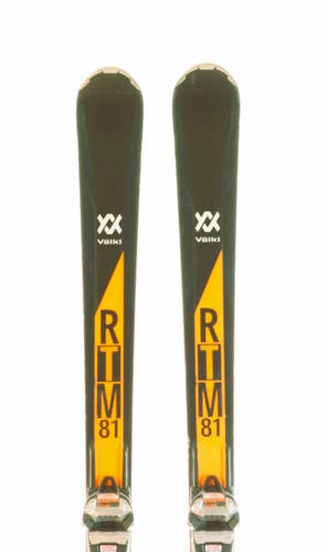Used 2018 Volkl RTM 81 Skis with Marker Wide Ride XL Bindings Size 170 (Option 230936)