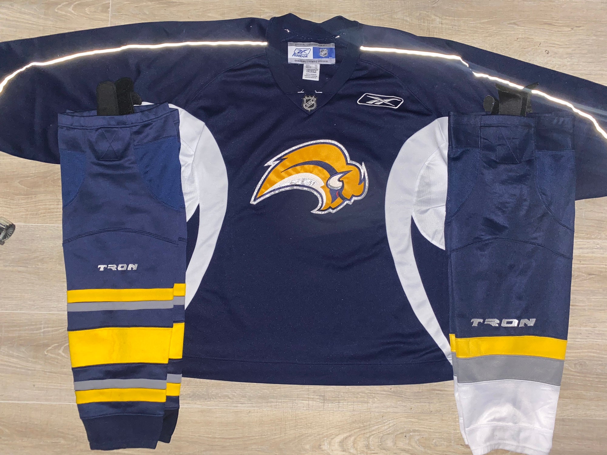 San Jose Sharks NHL Adidas Authentic Bonino Hand Stitched Jersey