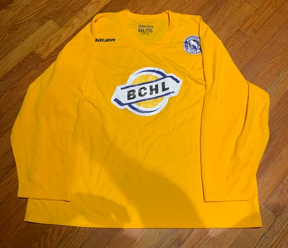 Yellow Rare ! BCHL Wenatchee Wild   Jersey