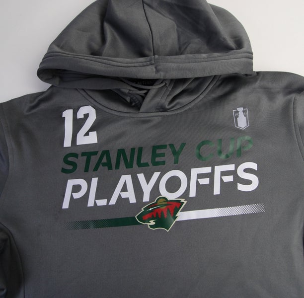 John Klingberg 3 TEAM PLAYER ISSUE Minnesota Wild Fanatics Authentic Pro Hoodie Large Game Used