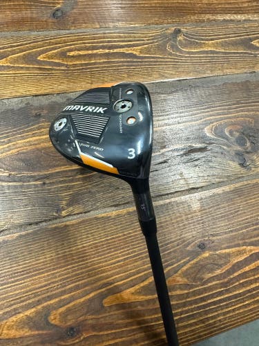 Used Right Handed Stiff Flex 3 Wood Mavrik Sub Zero Fairway Wood
